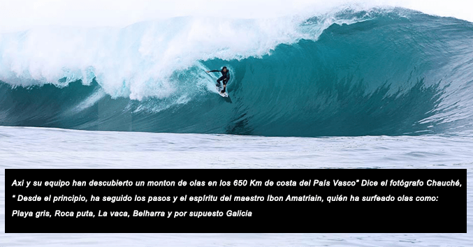 Surf galicia olas grandes axi muniain tremosa big eave nazare coast powerfull waves core surfing surf shop compostela scq