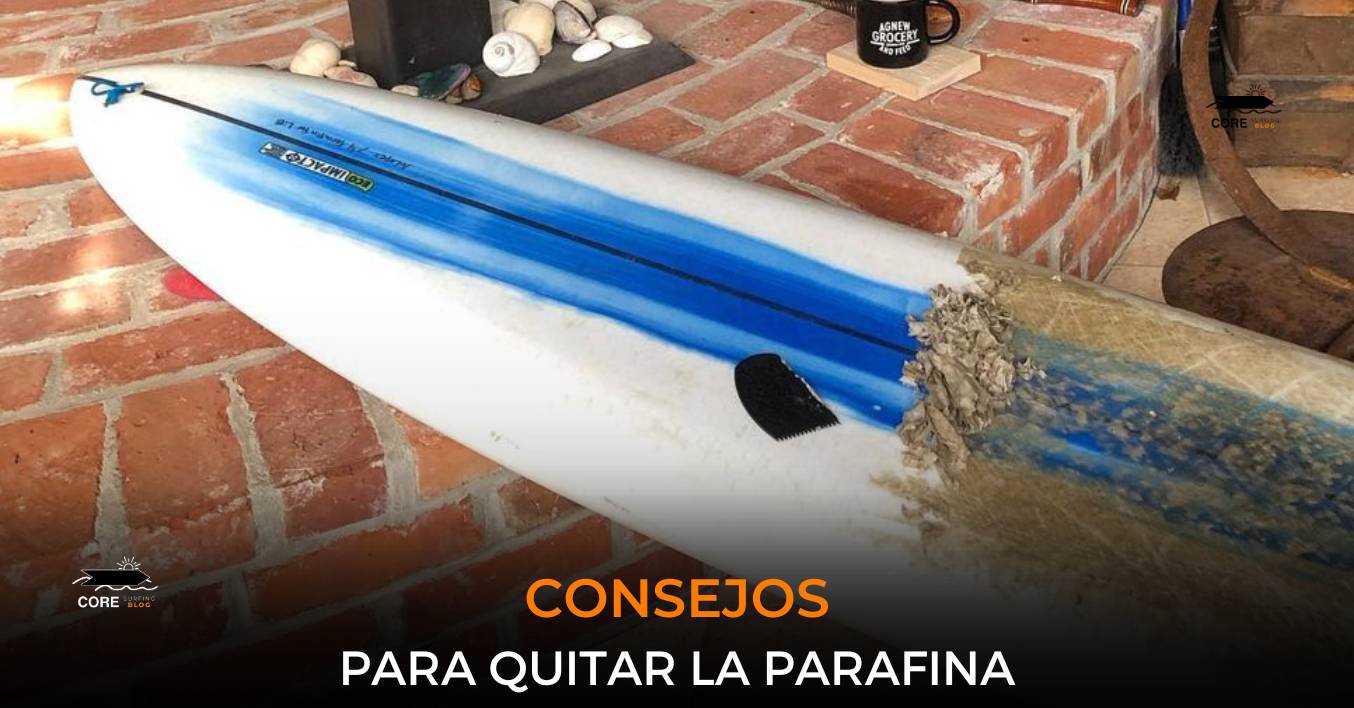 Consejos para quitar la parafina de la tabla de surf