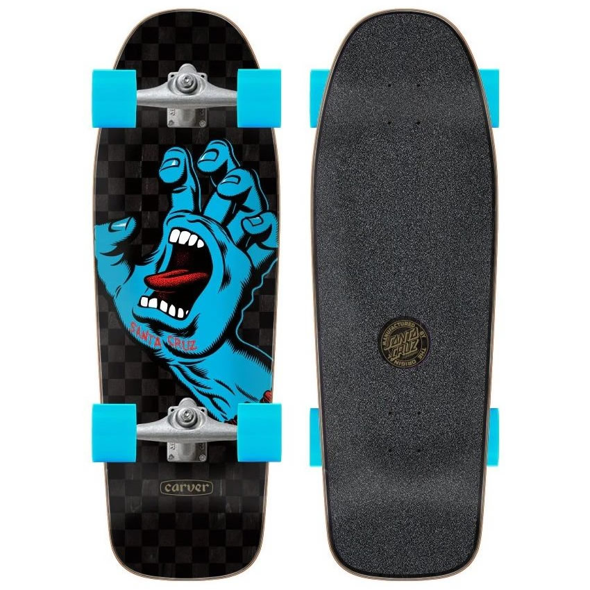 logo screaming hand Santa cruz surfskate carver