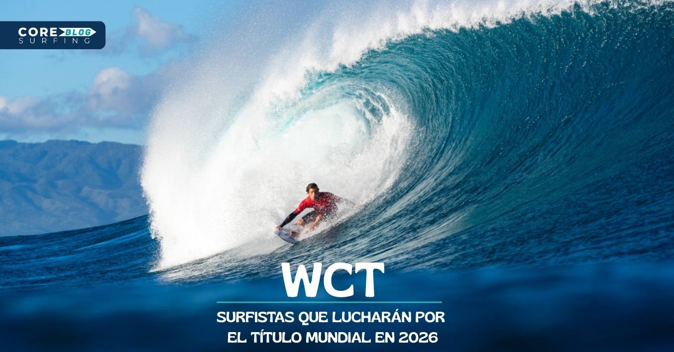 listado de surfistas que participarán en el campeonato mundial de surf WCT 2026