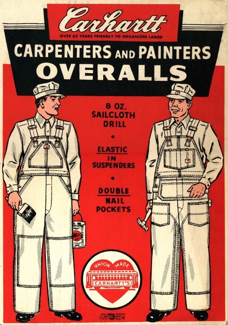 Anuncio de Carhartt en un revista que es historia de la marca Carhartt