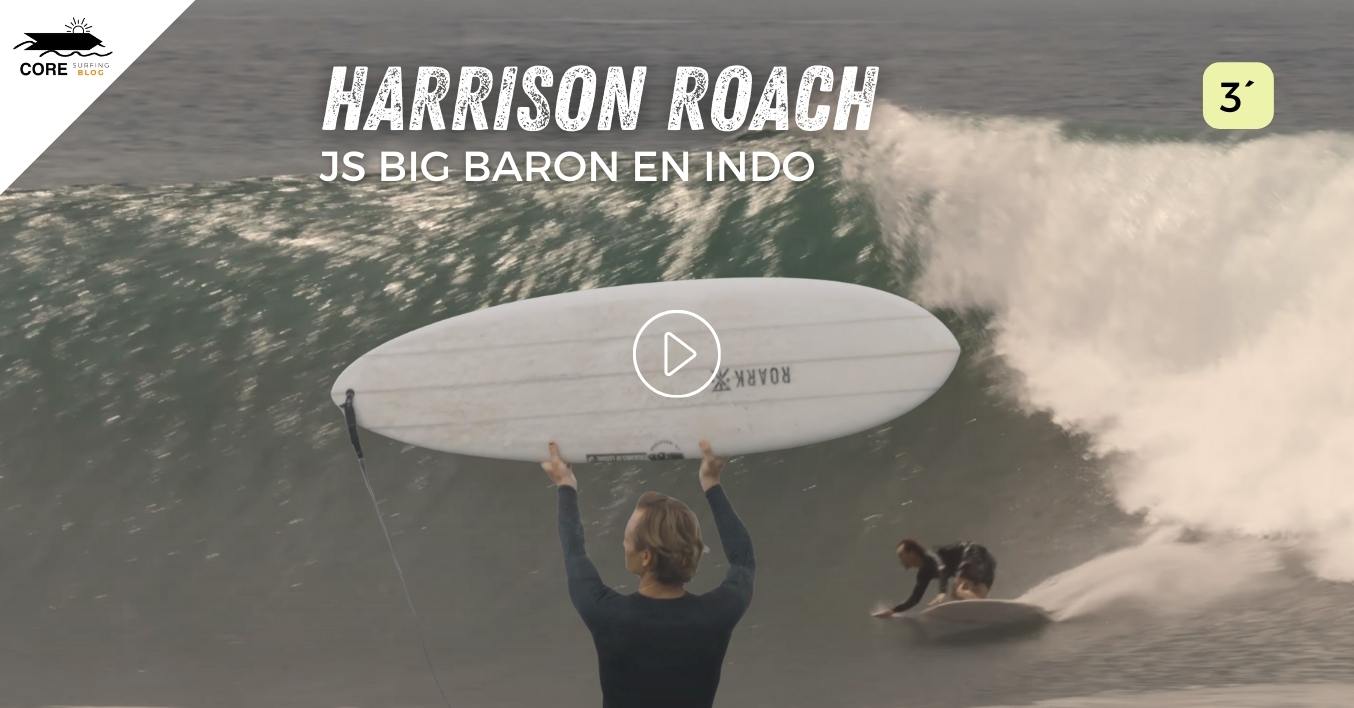 Surf video de Harrison Roach surfeando en Indonesia con la JS Big Baron Mid Length