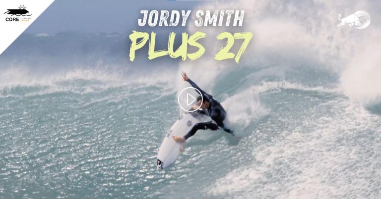 Peli de surf de Jordy Smith, plus 27, grabada en las mejores olas de Sudáfrica