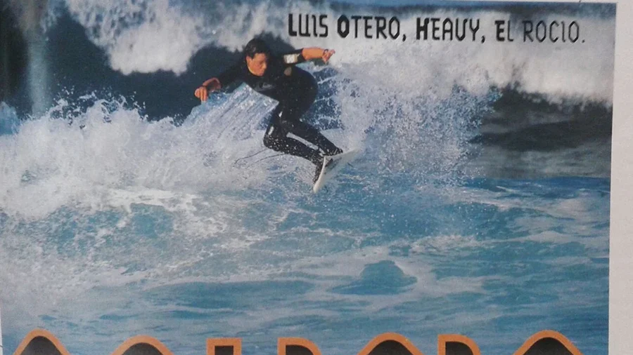 Foto de Luis Otero el Heavy en la revista de surf tres sesenta 