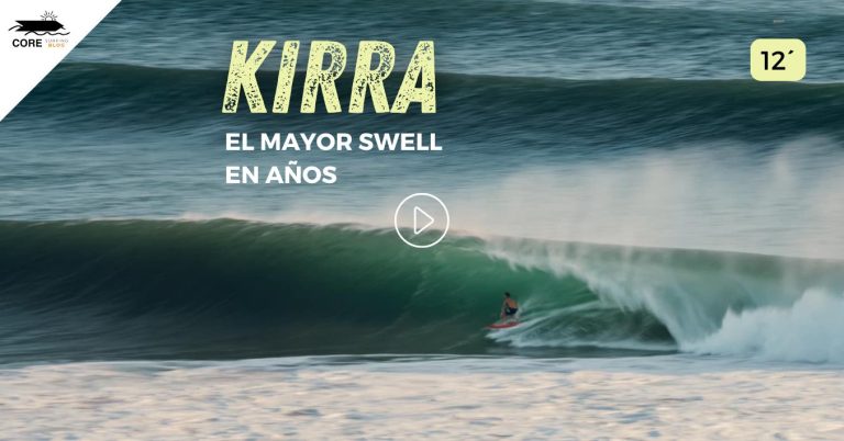 Video de surf en Kirra durante el ciclón Alfred