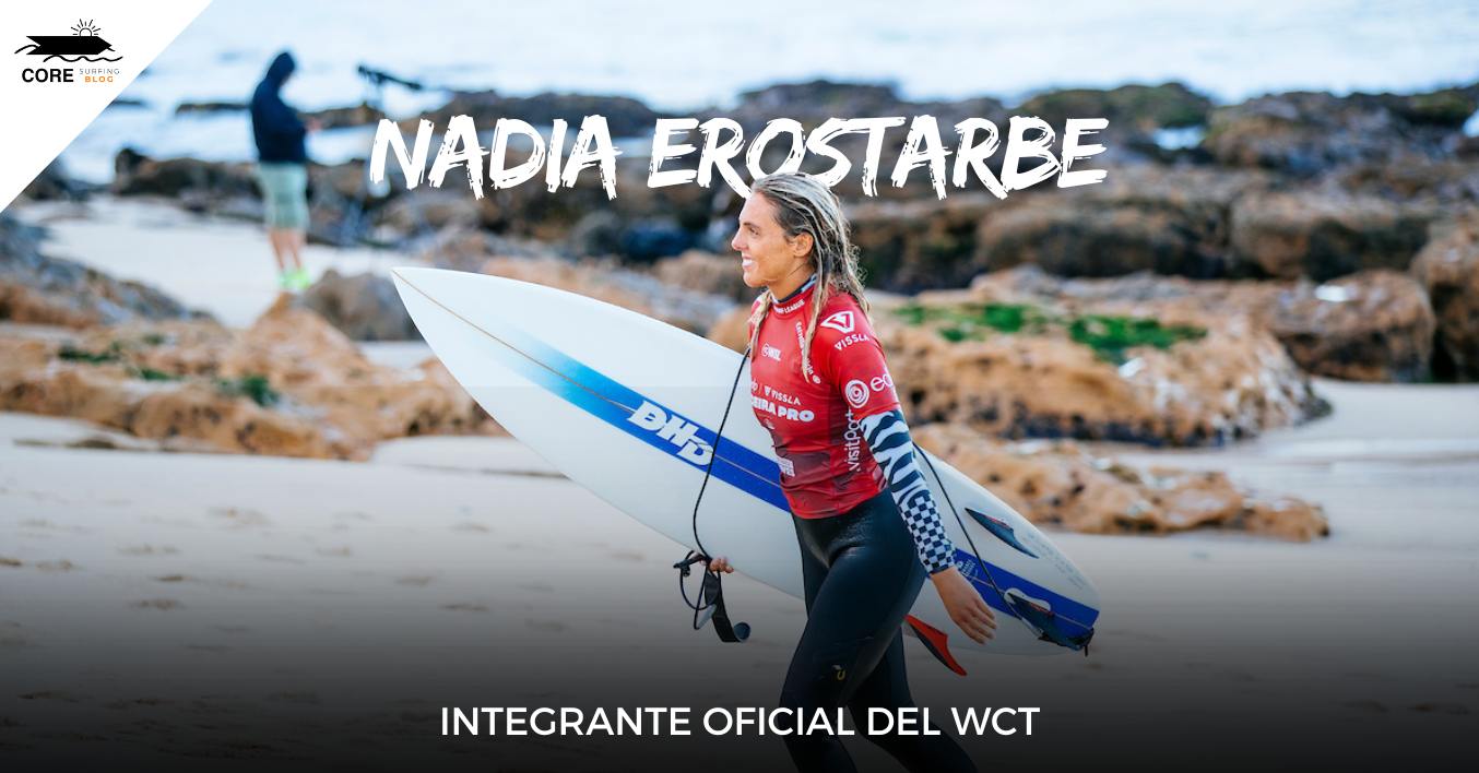 Nadia erostarbe primera surfista española en el world championship tour de la WSL