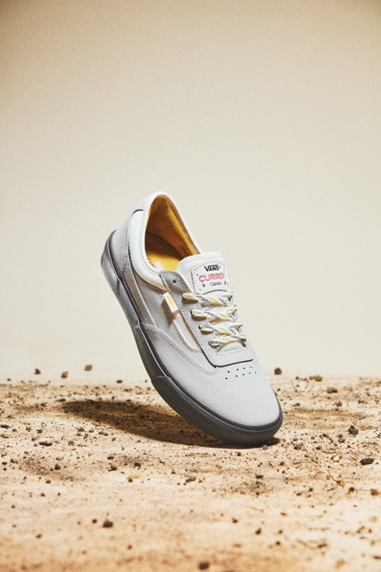 Zapatillas de skate Vans Curren Caples color gris y amarillo 