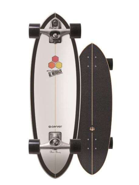 carver black beauty con eje carver c7,  uno de los mejores surfskates del mercado