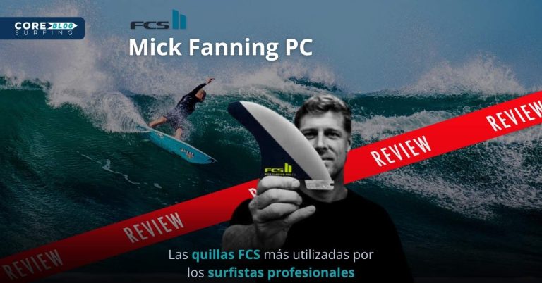 analisis y opinión de las quillas FCS Mick Fanning pc para shortboard