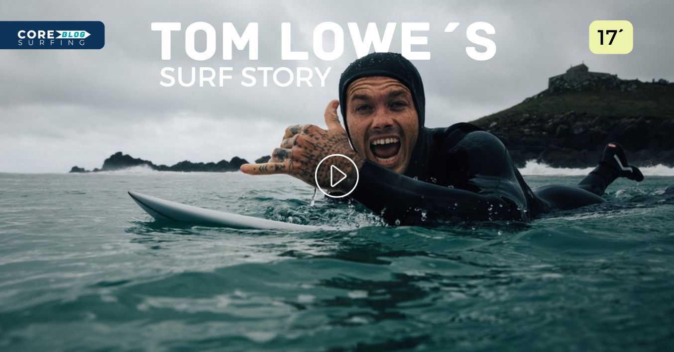 La hostoria de Tom Lowe surfista de olas grandes de Cornwall