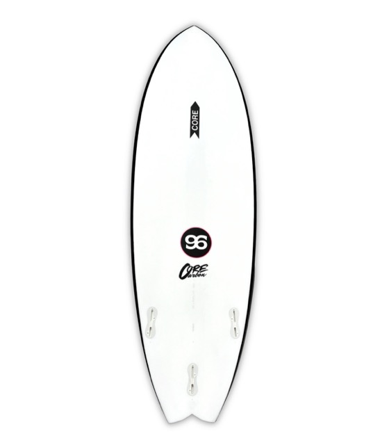 tabla de surf swallow tail de carbono y epoxi 