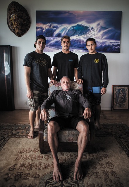 la famosa familia Rothman del surf en el North Shore Hawaii