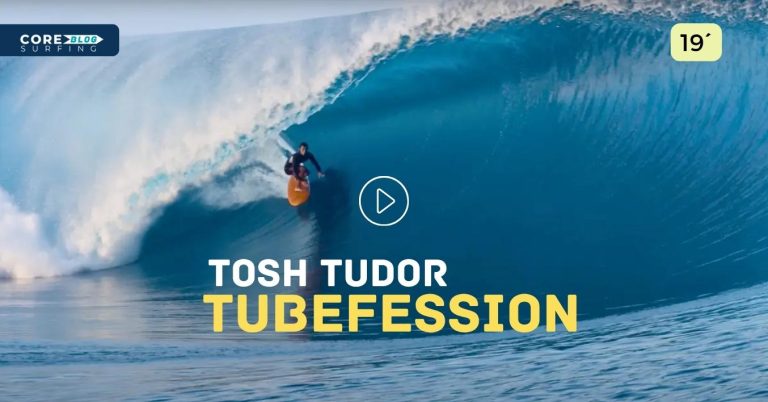 video de surf de Tosh Tudor Tubefession en Youtube