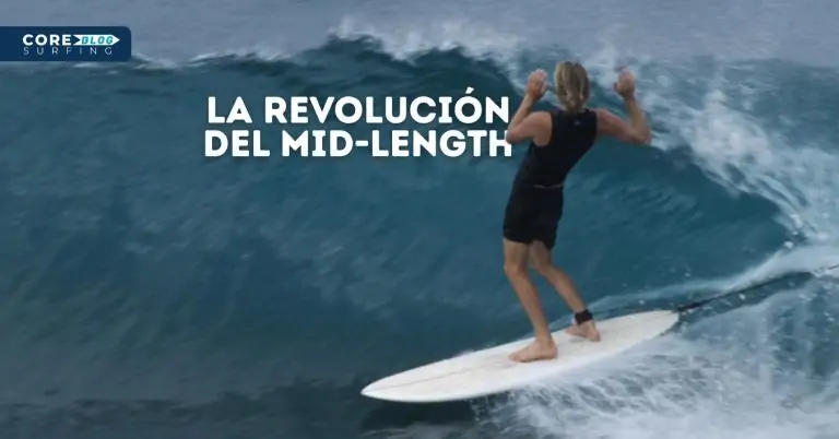 Historia y revolución de las tablas de surf mid length