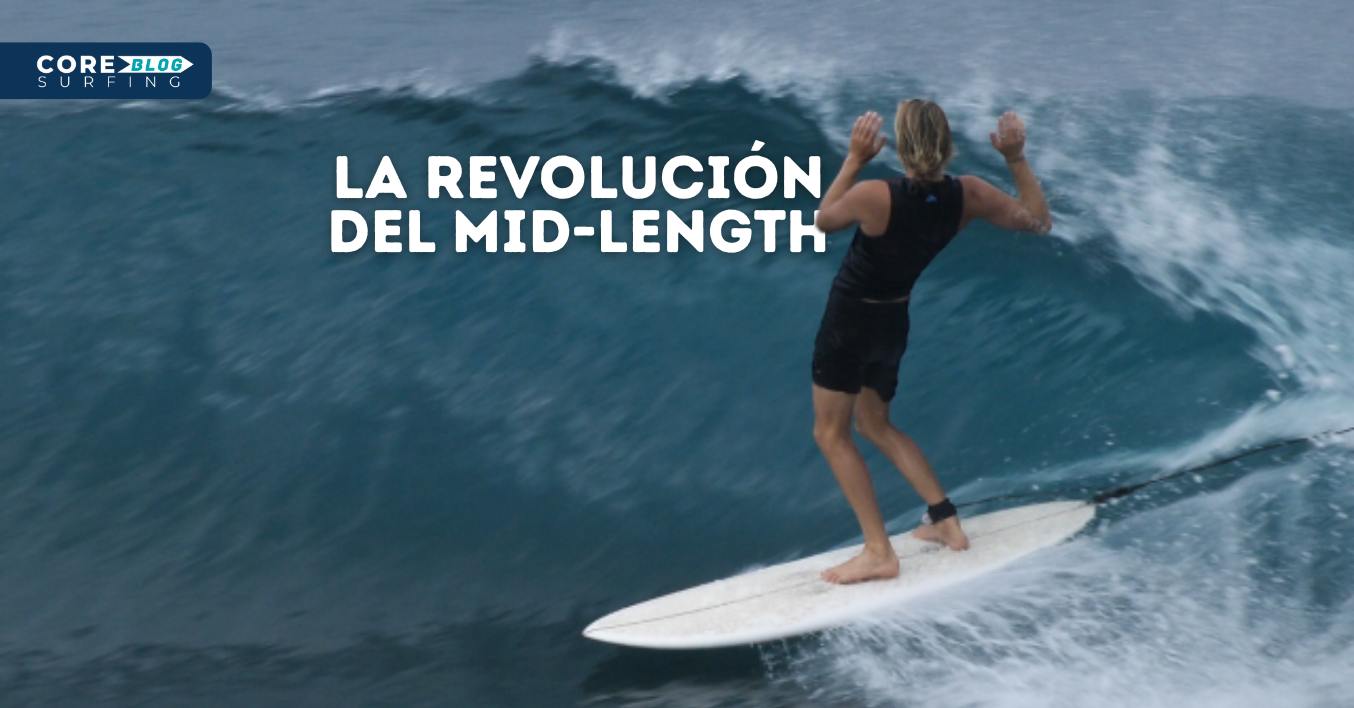 Historia y revolución de las tablas de surf mid length