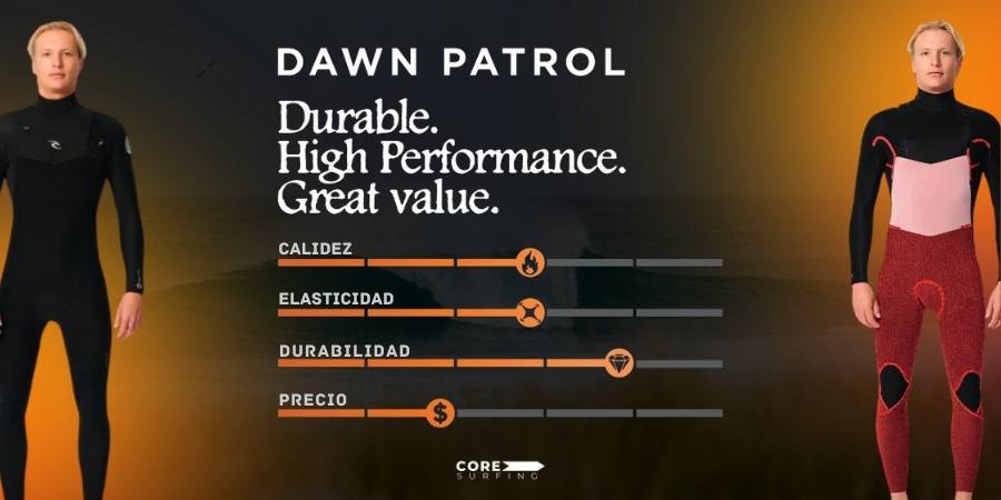 Opinión del Neopreno Rip Curl Dawn Patrol 5/3 mm para agua fría