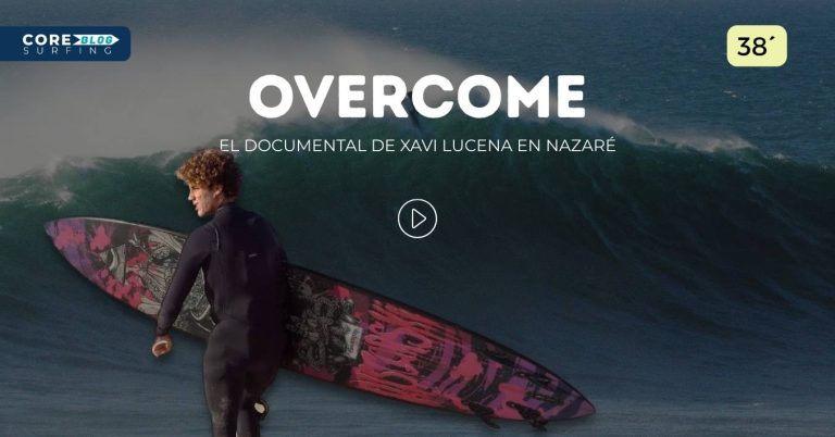 docuemtal de surf de Xavi Lucena surfeando olas gigantes en Nazaré