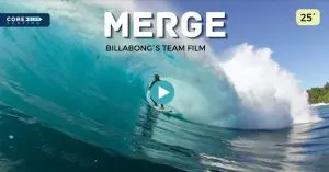 video de surf del equipo Billabong, con Ethan Ewing a la cabeza