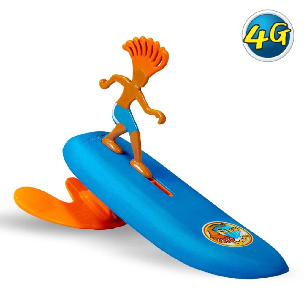 Surfer Dudes Harry Hanalei juguete boomerang acuático azul
