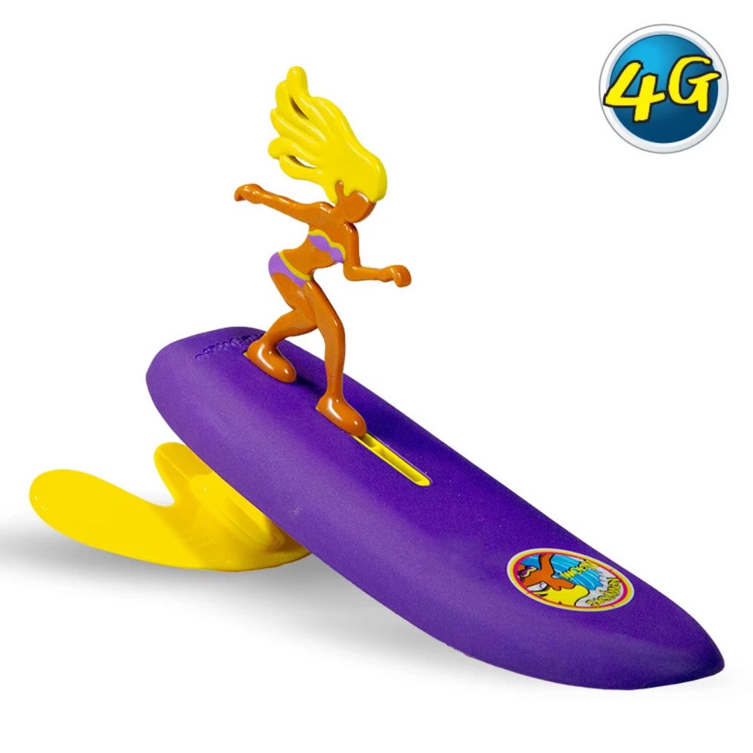 Surfer Dudes Naomi Newport juguete playa sin pilas morado